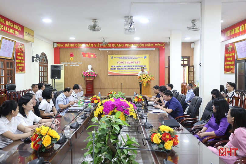 12 giải pháp tranh tài tại Hội thi Sáng tạo kỹ thuật tỉnh Hà Tĩnh